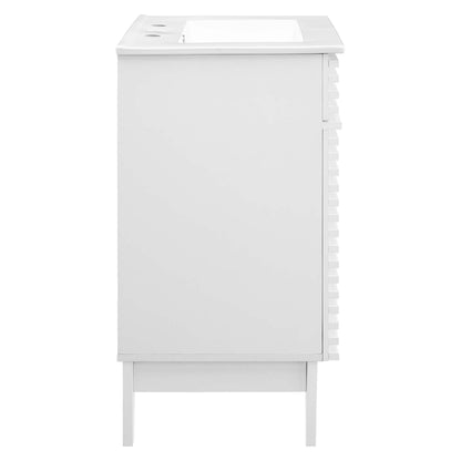 Render 18&quot; and 24&quot; Bathroom Vanities with White Basin Included by Modway
