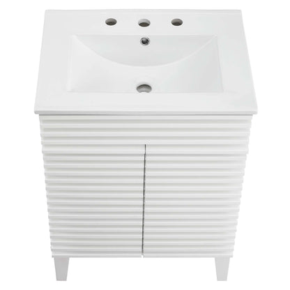 Render 18&quot; and 24&quot; Bathroom Vanities with White Basin Included by Modway