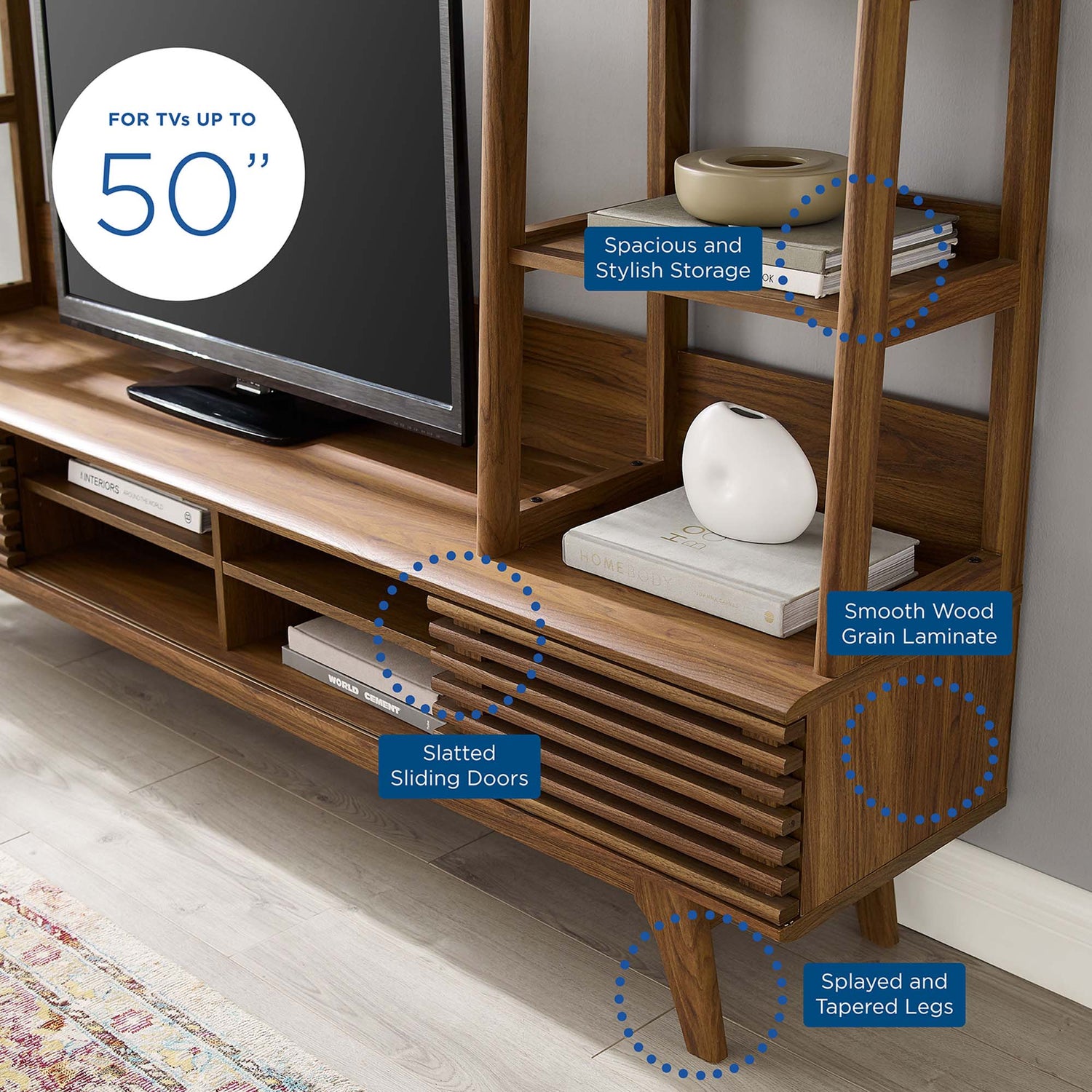Render TV Stand Entertainment Center by Modway