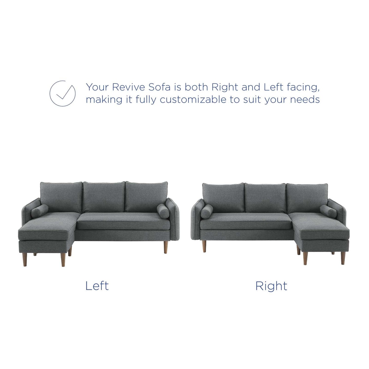Revive Upholstered Right or Left Sectional Sofa by Modway