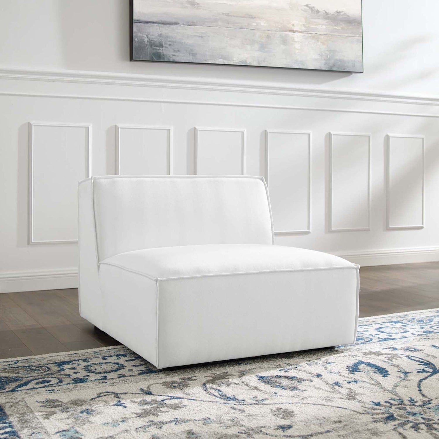 Restore Sectional Sofa Armless Chair by Modway