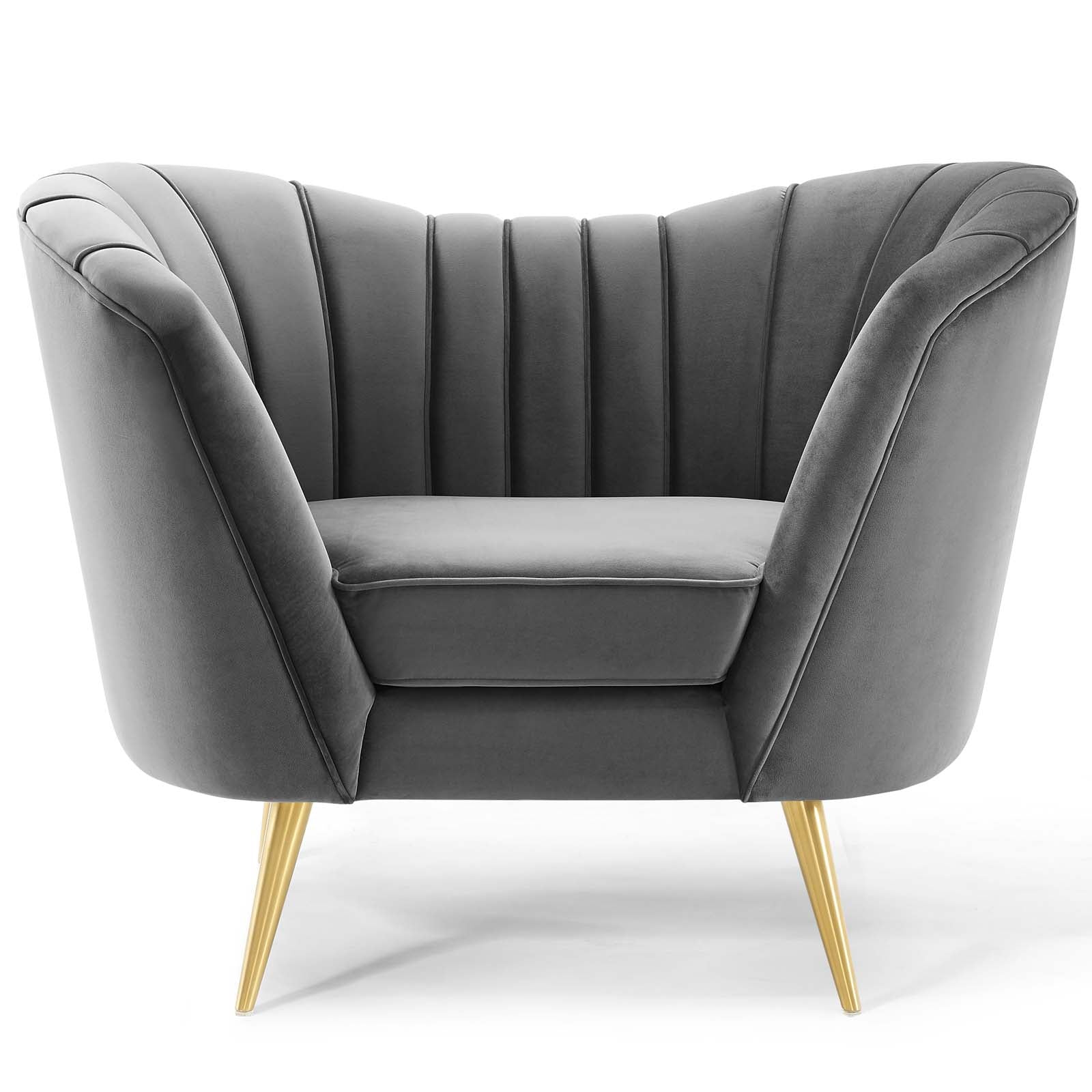 Opportunity Performance Velvet Armchair By HouseBean