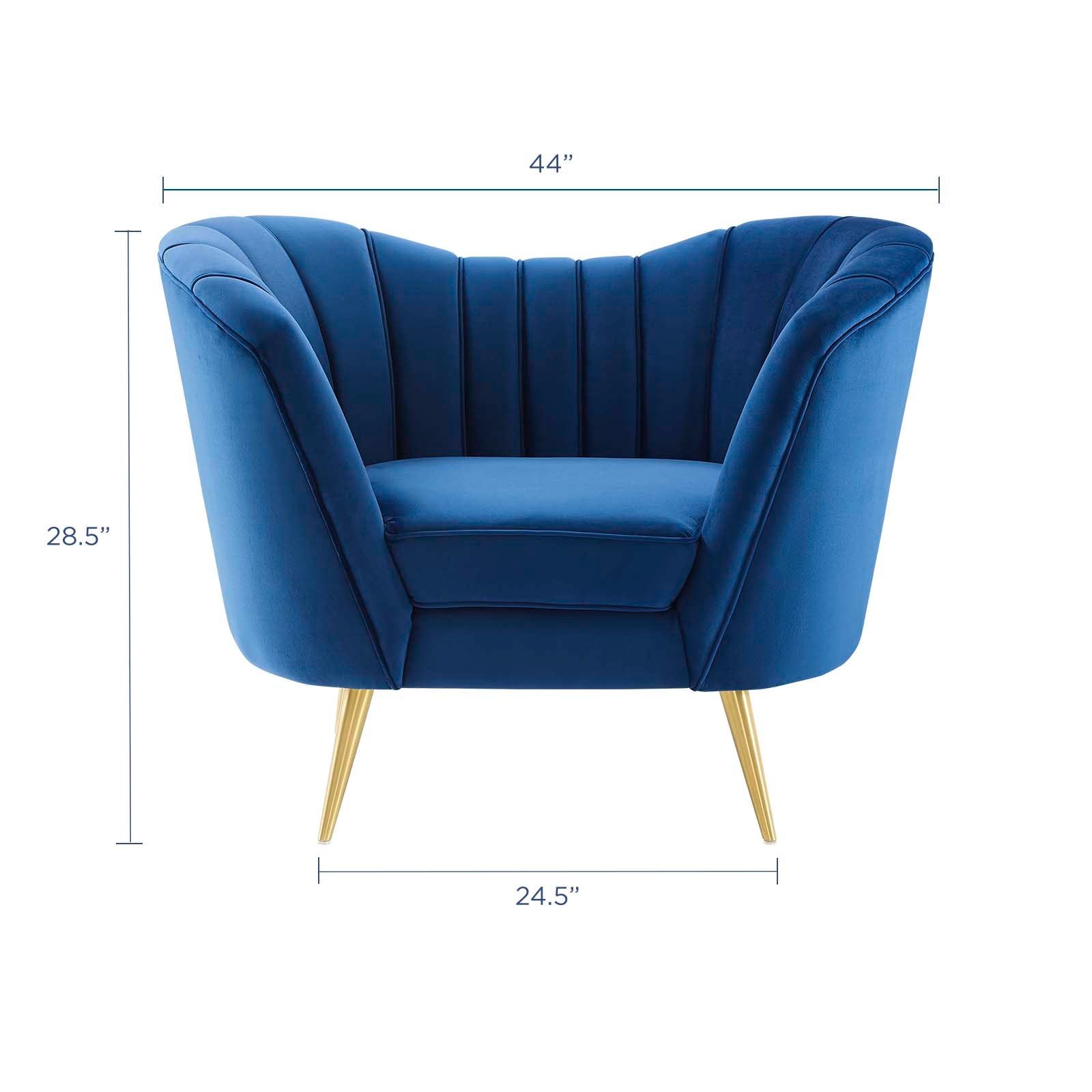 Opportunity Performance Velvet Armchair By HouseBean