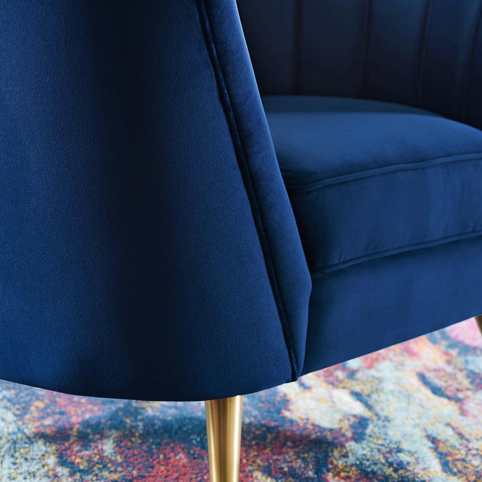 Opportunity Performance Velvet Armchair By HouseBean