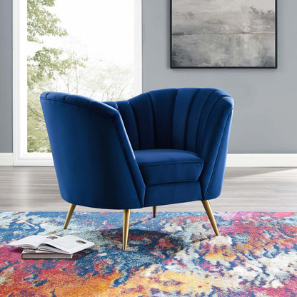 Opportunity Performance Velvet Armchair By HouseBean