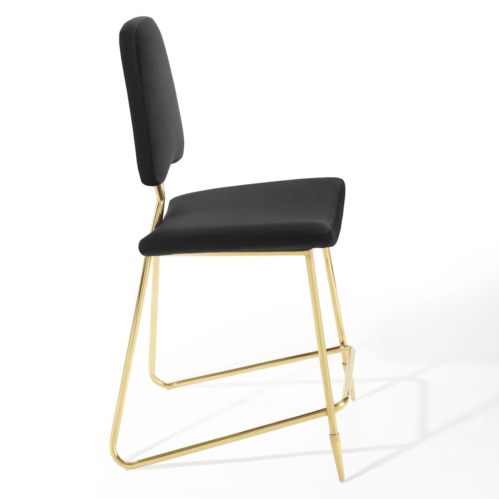 Ponder Performance Velvet Counter Stool By HouseBean