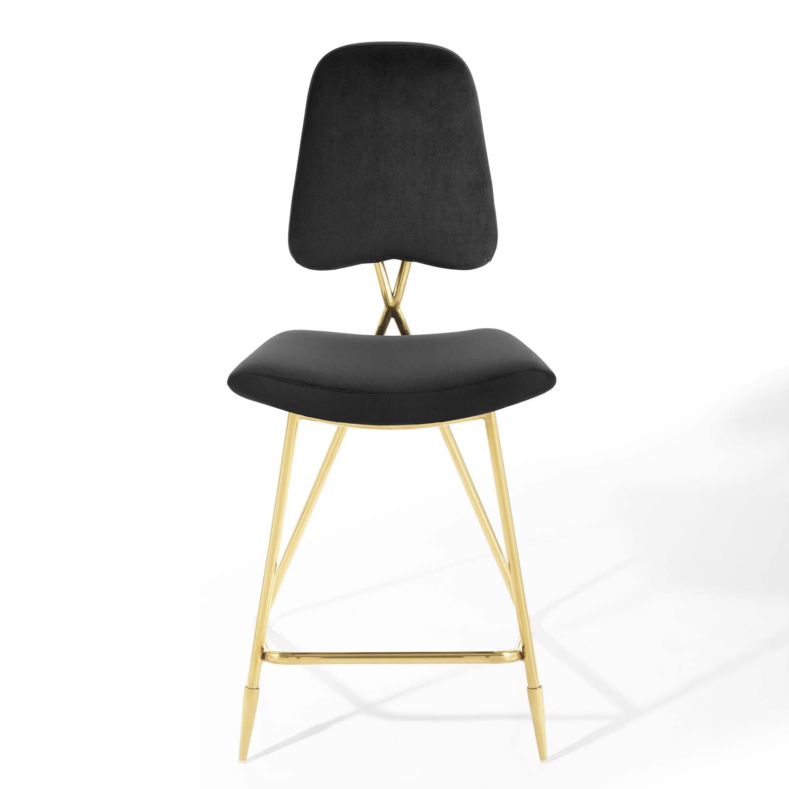 Ponder Performance Velvet Counter Stool By HouseBean