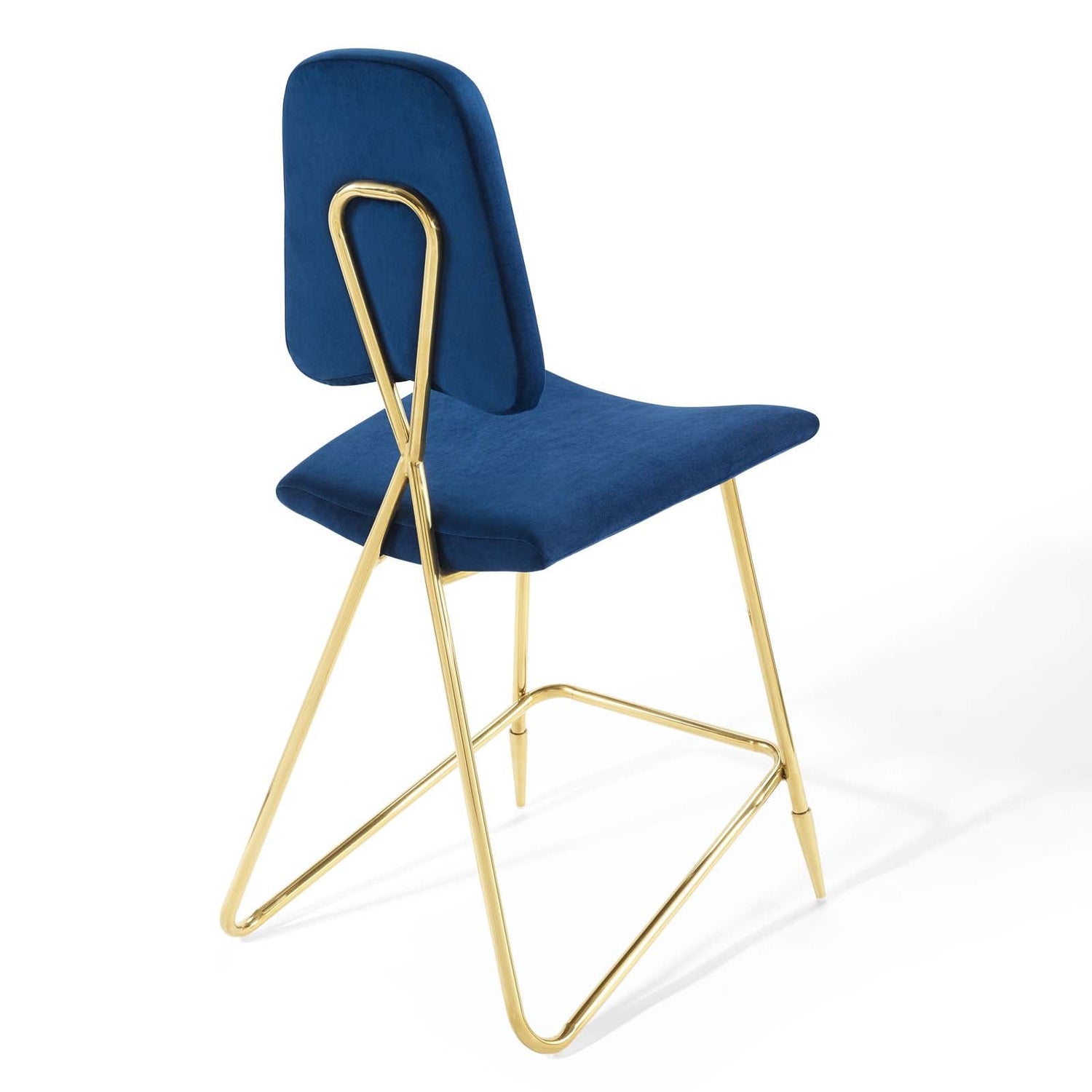 Ponder Performance Velvet Counter Stool By HouseBean