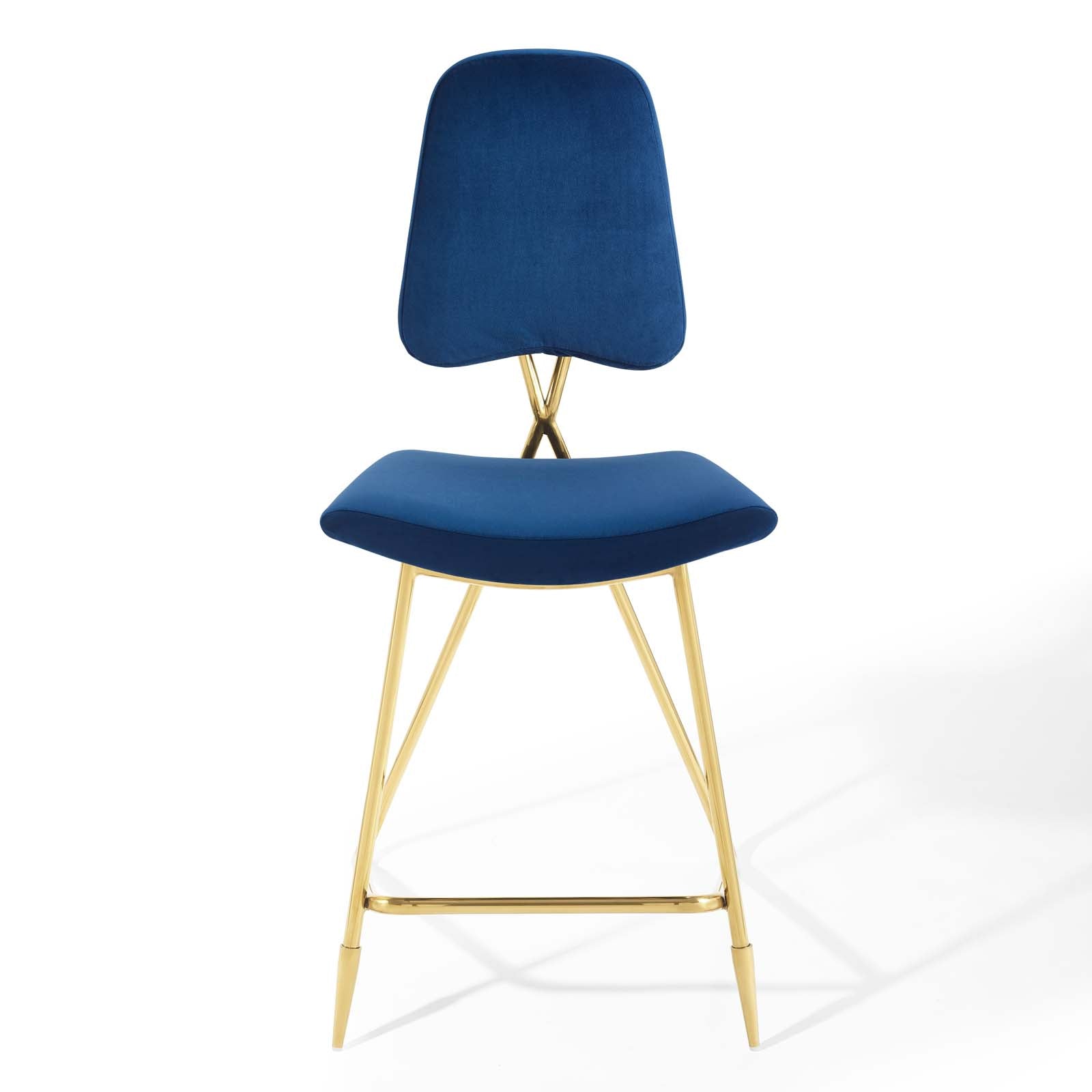 Ponder Performance Velvet Counter Stool By HouseBean