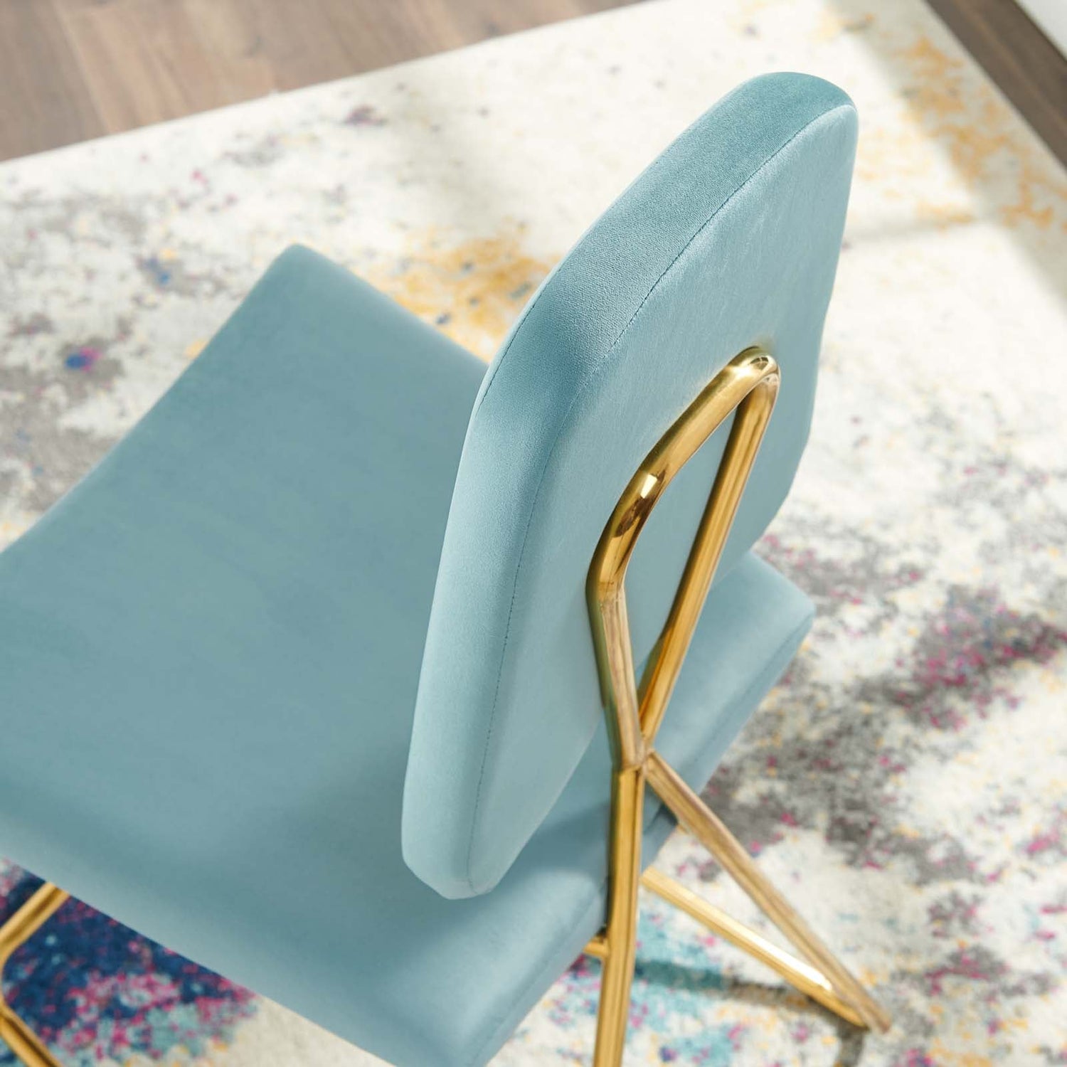 Ponder Performance Velvet Counter Stool By HouseBean