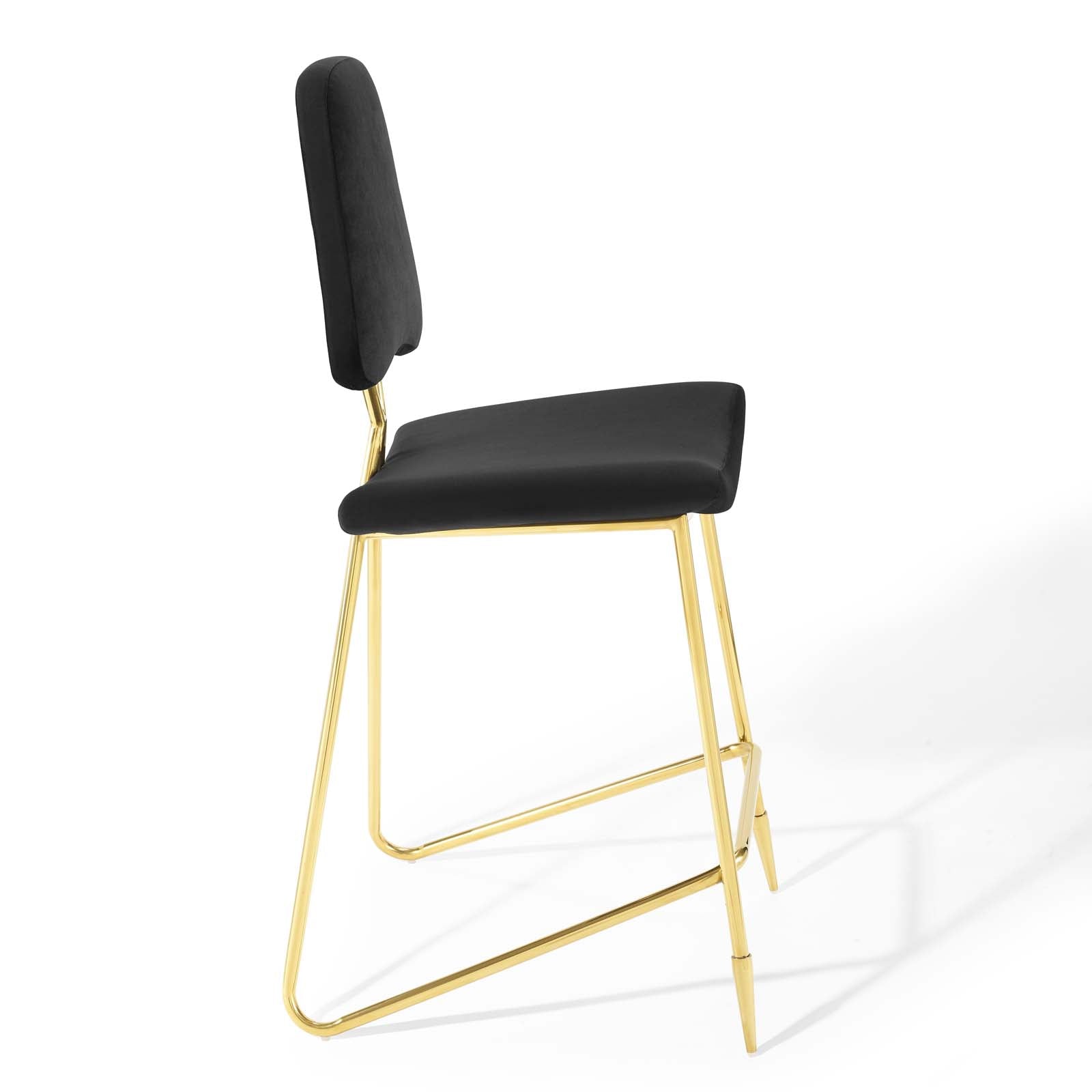 Ponder Performance Velvet Bar Stool By HouseBean