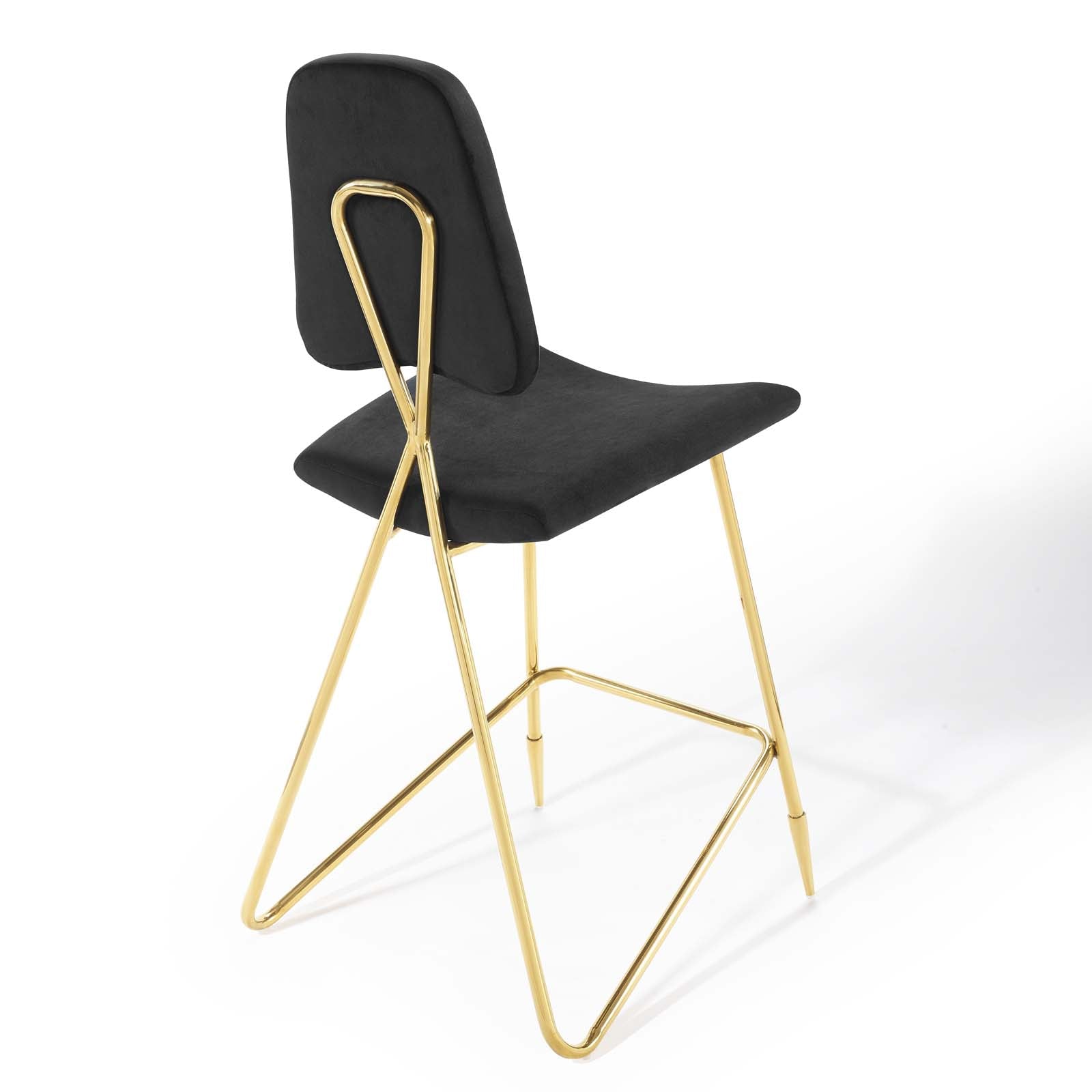 Ponder Performance Velvet Bar Stool By HouseBean