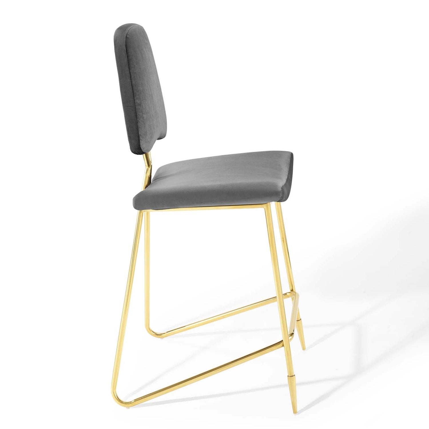 Ponder Performance Velvet Bar Stool By HouseBean