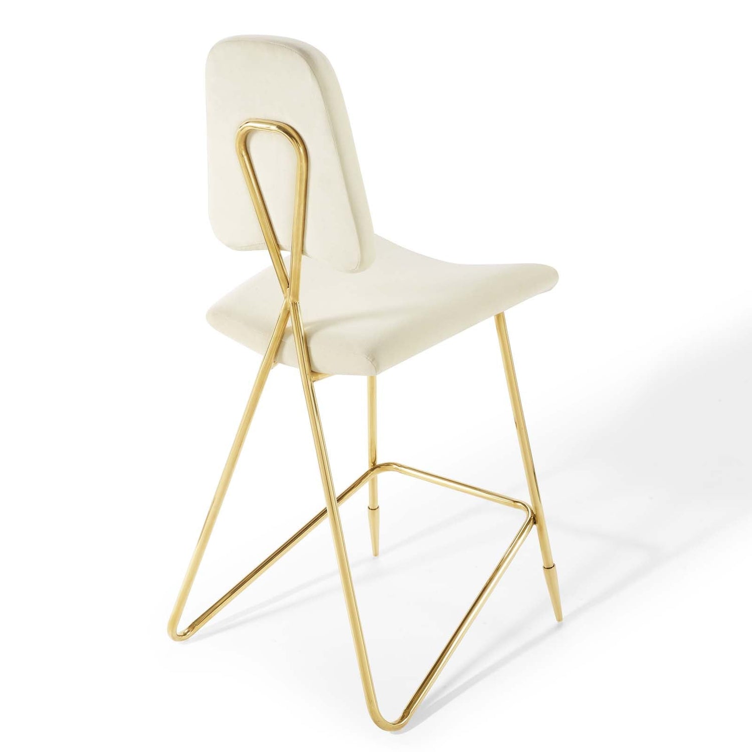 Ponder Performance Velvet Bar Stool By HouseBean