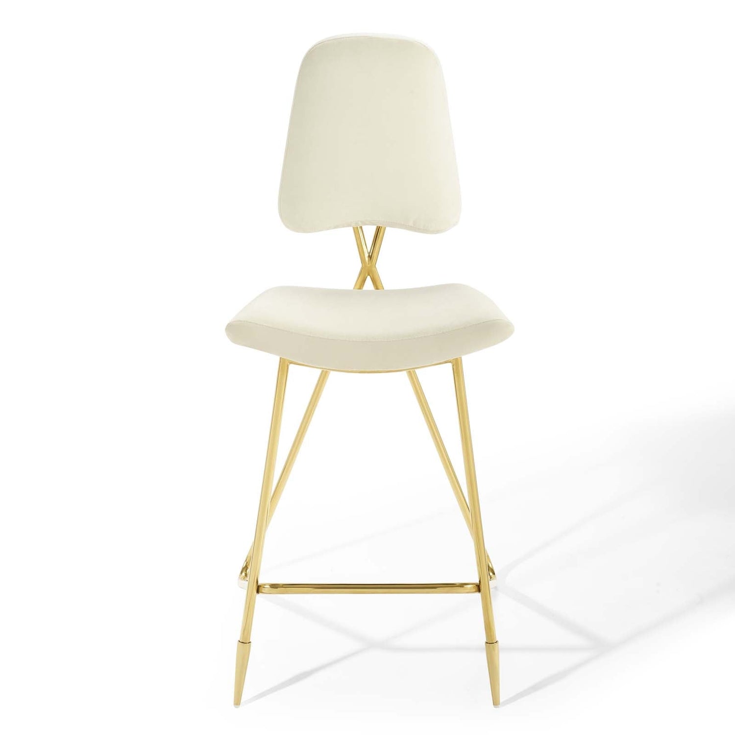 Ponder Performance Velvet Bar Stool By HouseBean