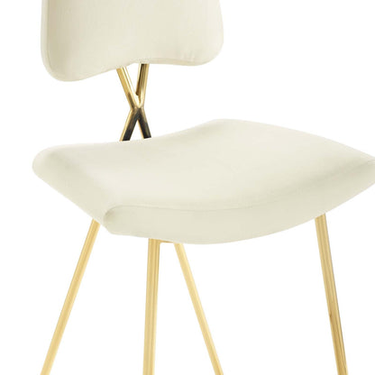 Ponder Performance Velvet Bar Stool By HouseBean