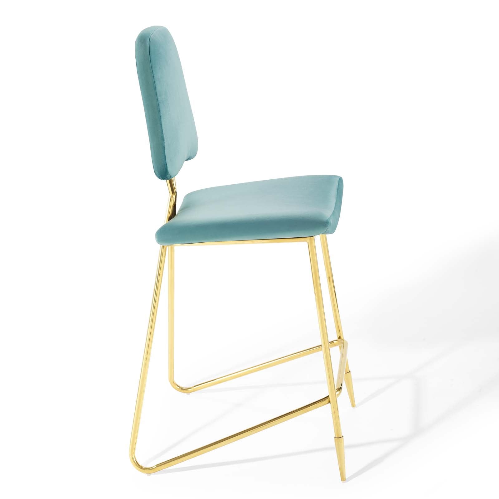 Ponder Performance Velvet Bar Stool By HouseBean