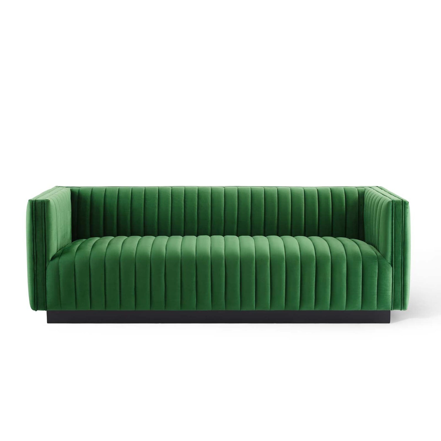 Conjure Channel Tufted Velvet Sofa By HouseBean