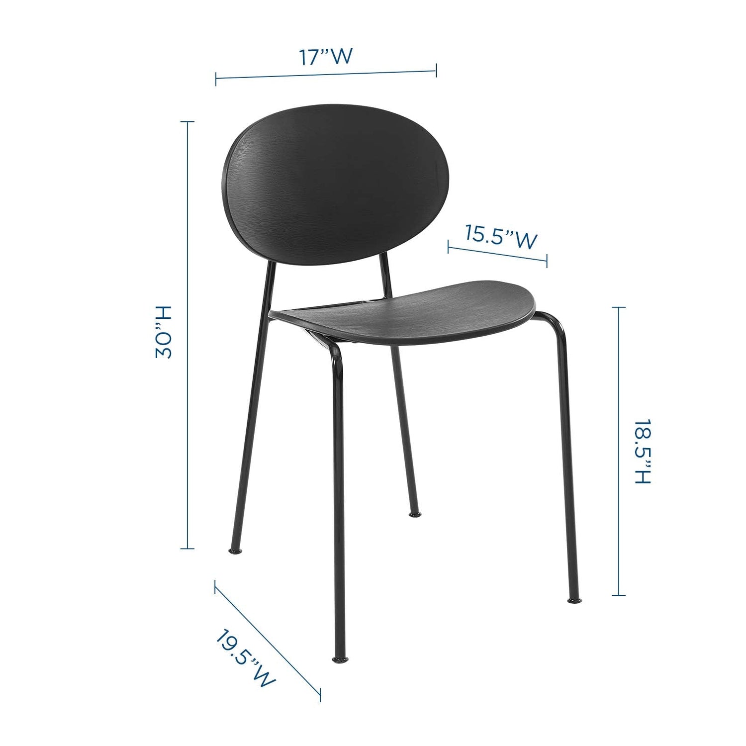 Palette Dining Side Chair Set of 2 by Modway