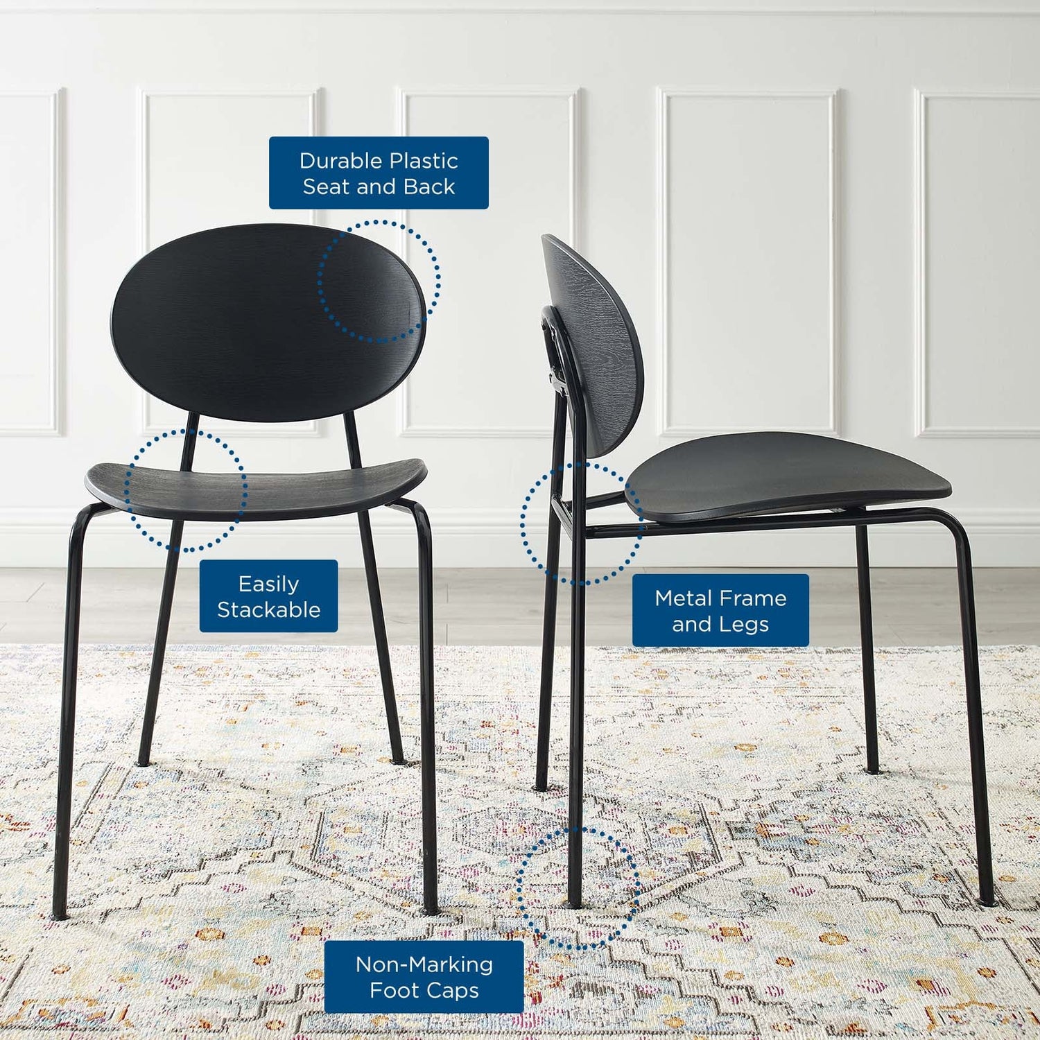 Palette Dining Side Chair Set of 2 by Modway