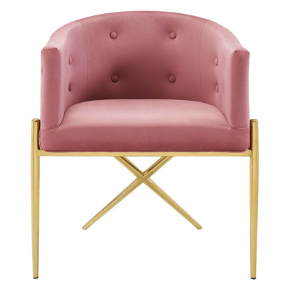Savour Tufted Performance Velvet Accent Dining Armchair by Modway