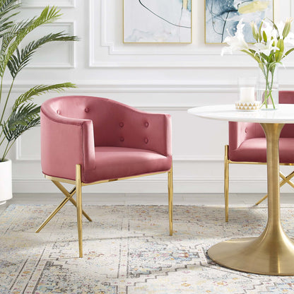Savour Tufted Performance Velvet Accent Dining Armchair by Modway