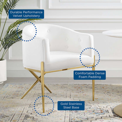 Savour Tufted Performance Velvet Accent Dining Armchair by Modway