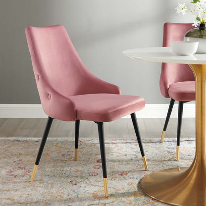 Adorn Tufted Performance Velvet Dining Side Chair By HouseBean