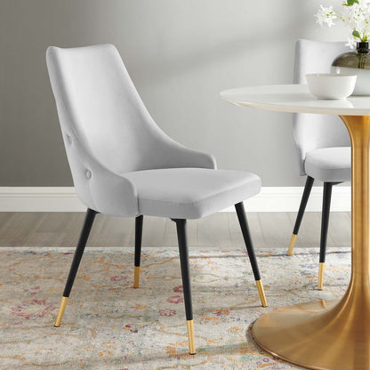 Adorn Tufted Performance Velvet Dining Side Chair By HouseBean