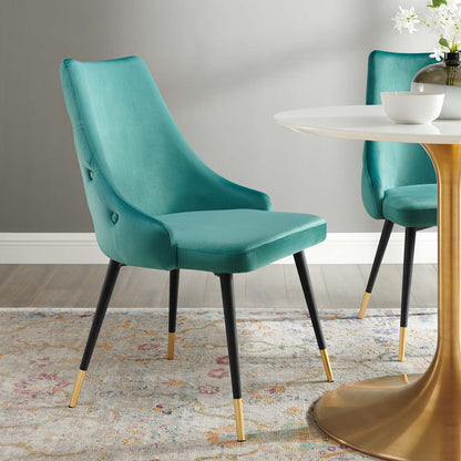 Adorn Tufted Performance Velvet Dining Side Chair By HouseBean