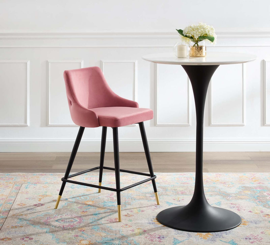 Adorn Performance Velvet Counter Stool By HouseBean