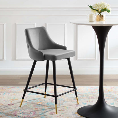 Adorn Performance Velvet Counter Bar Stool by Modway