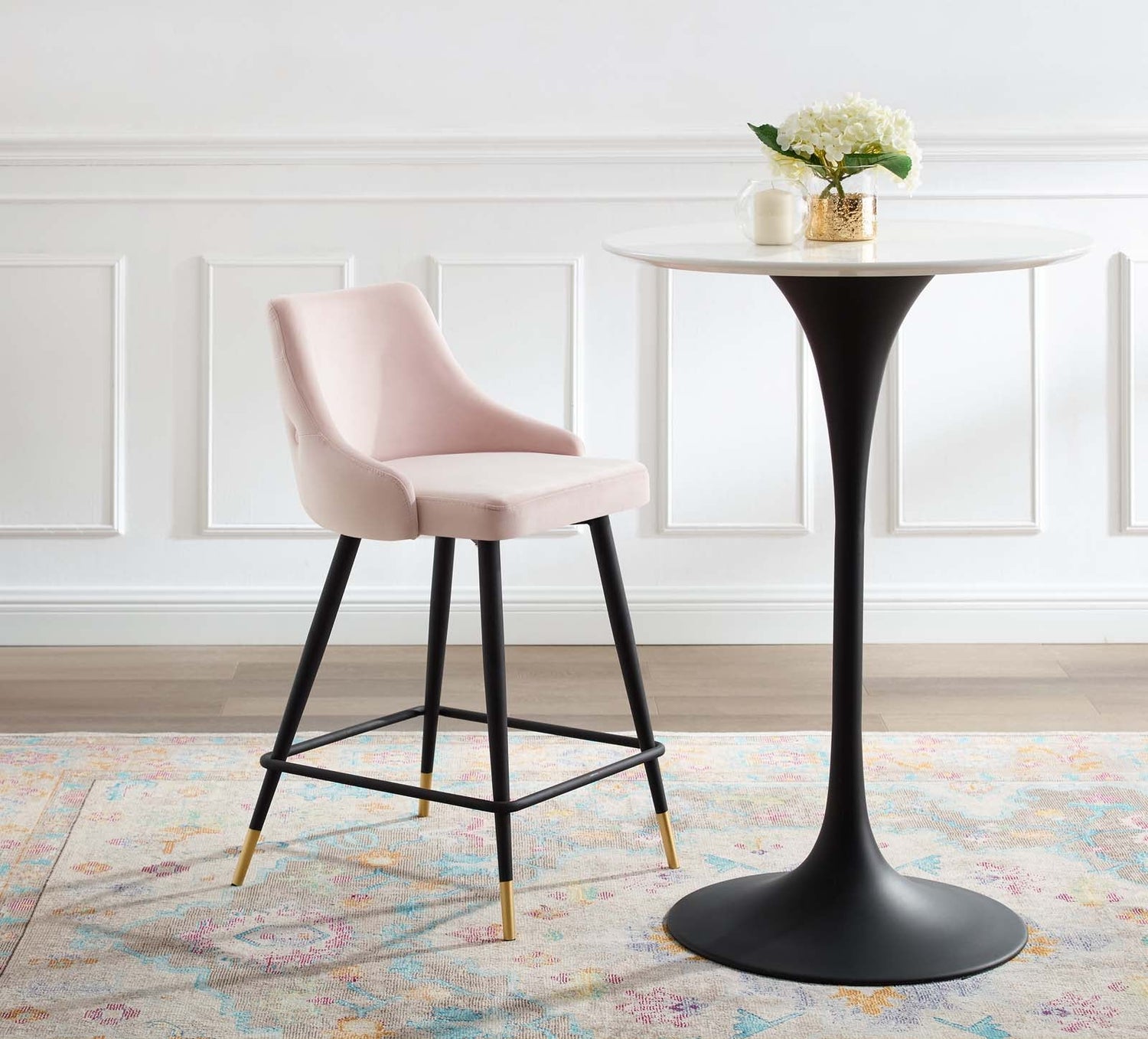 Adorn Performance Velvet Counter Stool By HouseBean