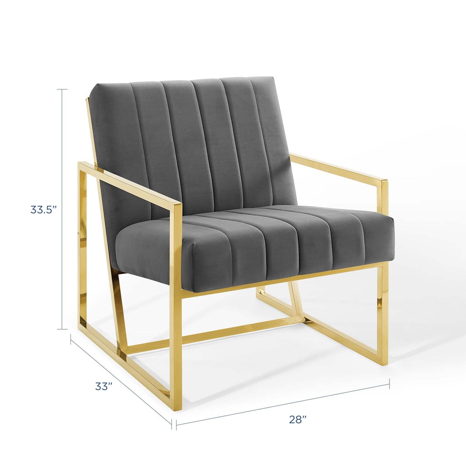 Inspire Channel Tufted Performance Velvet Armchair by Modway