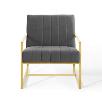 Inspire Channel Tufted Performance Velvet Armchair by Modway
