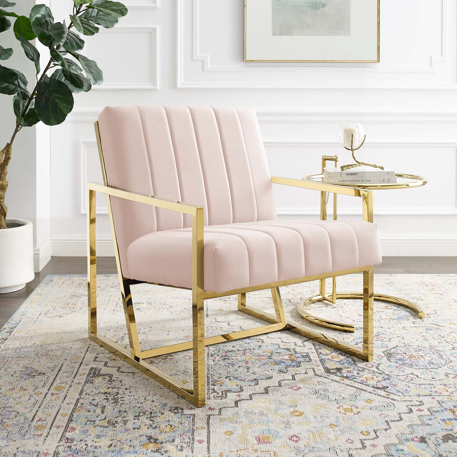 Inspire Channel Tufted Performance Velvet Armchair by Modway