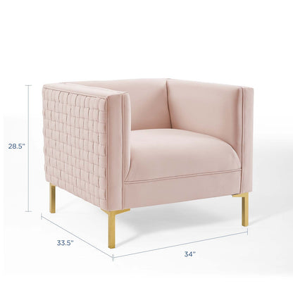 Resonate Performance Velvet Armchair by Modway