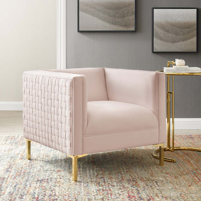 Resonate Performance Velvet Armchair by Modway