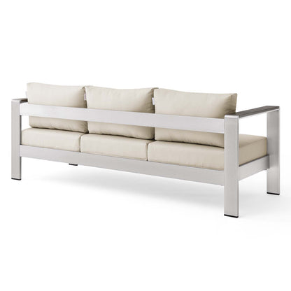 Shore Outdoor Patio Aluminum Sofa By HouseBean