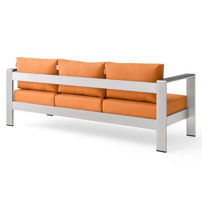 Shore Outdoor Patio Aluminum Sofa By HouseBean