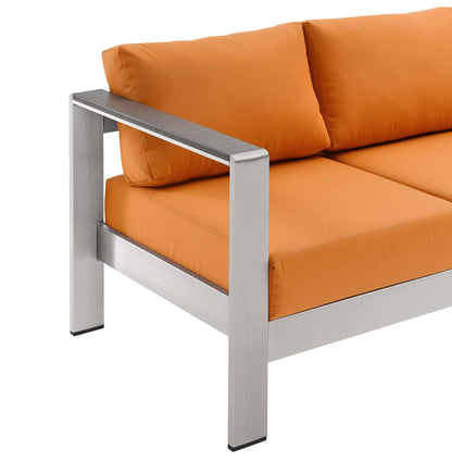 Shore Outdoor Patio Aluminum Sofa By HouseBean