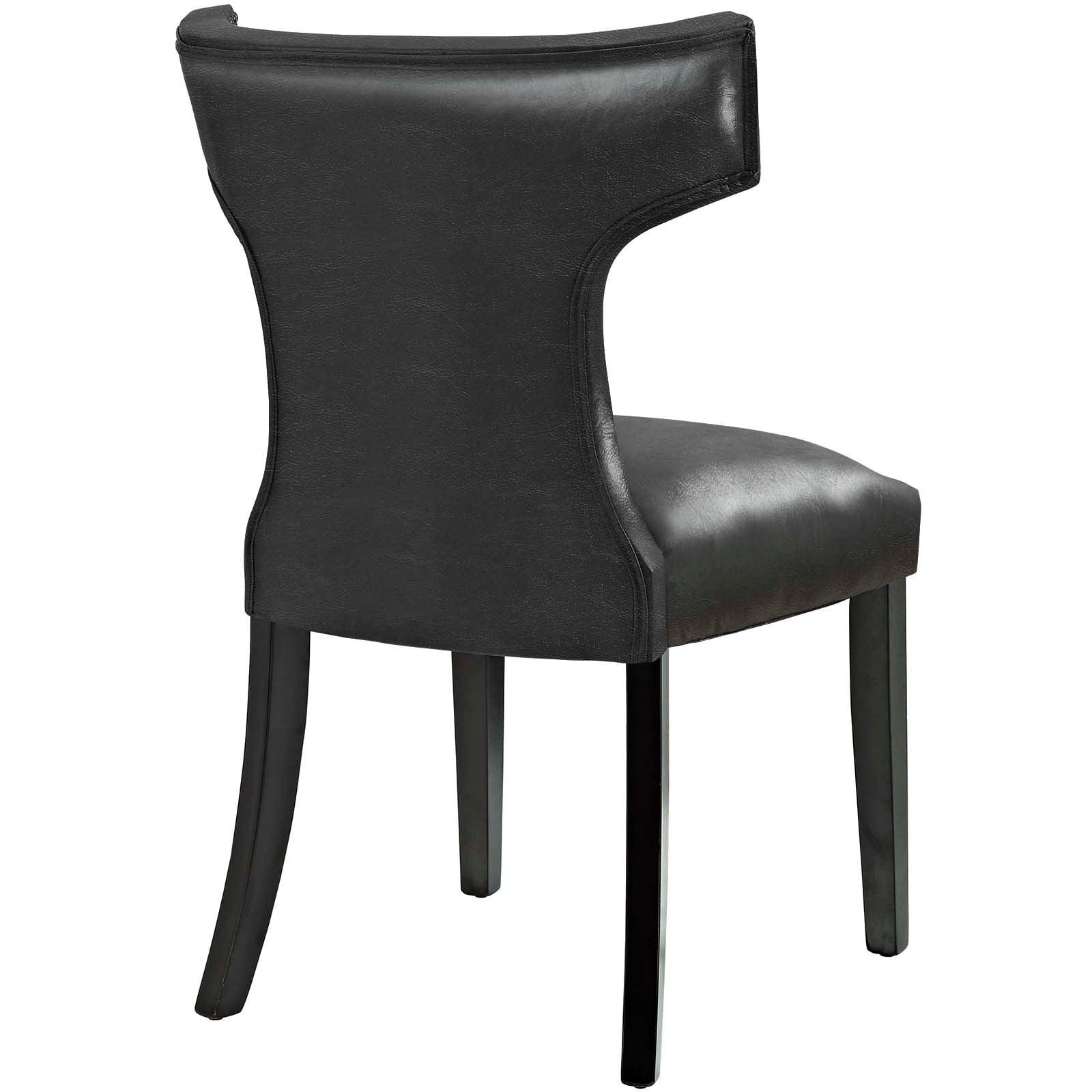 Curve Vinyl Dining Chair By HouseBean