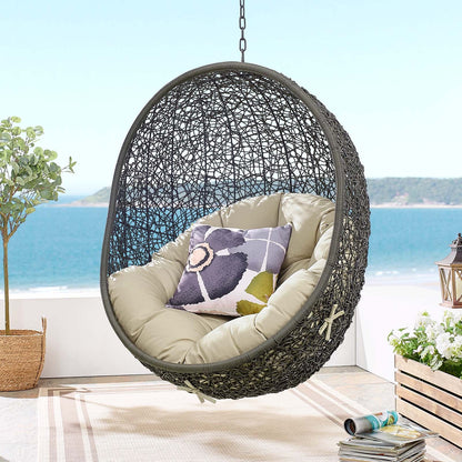 Hide Outdoor Patio Sunbrella¬¨√Ü Swing Chair With Stand By HouseBean