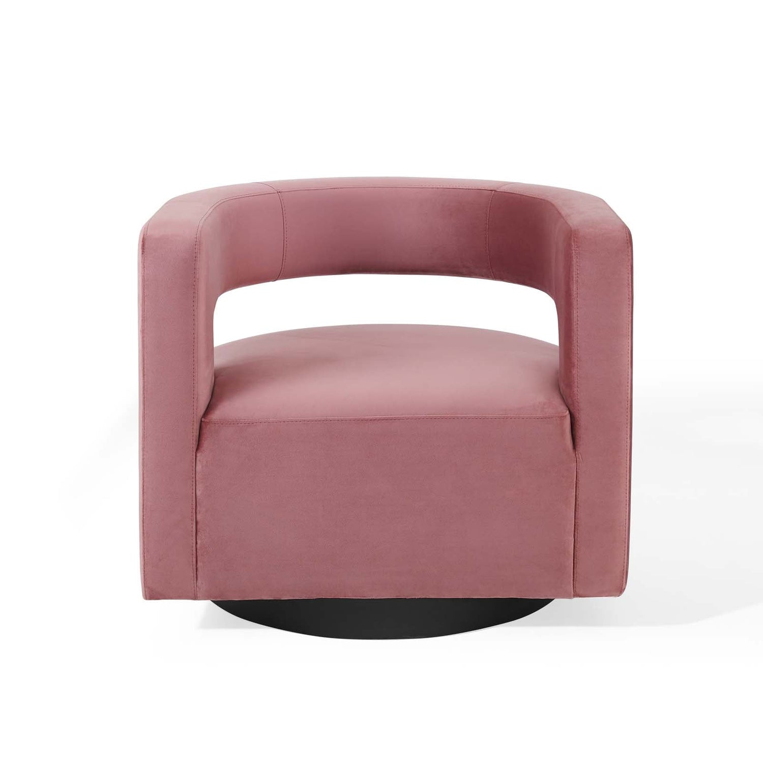 Spin Cutaway Performance Velvet Swivel Armchair By HouseBean