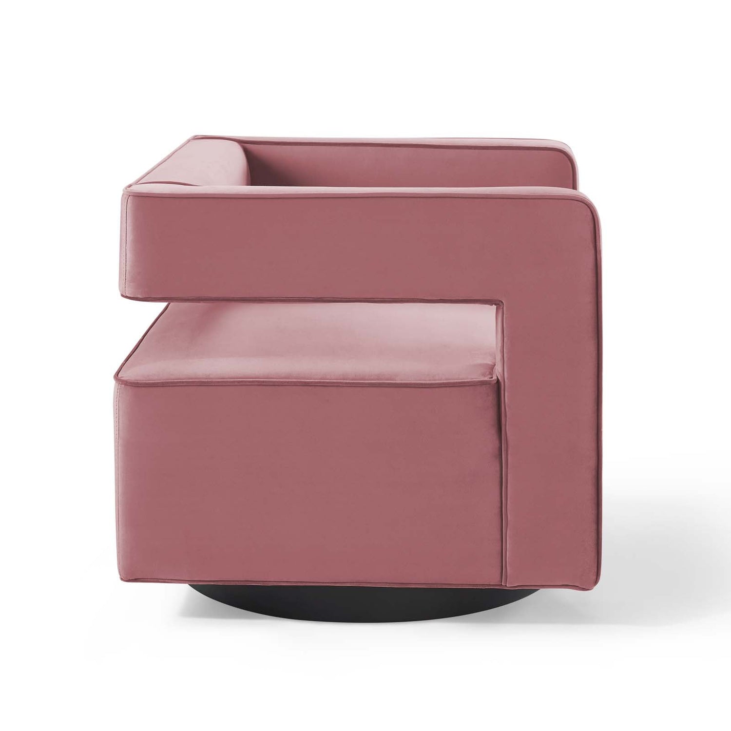 Booth Performance Velvet Swivel Armchair By HouseBean