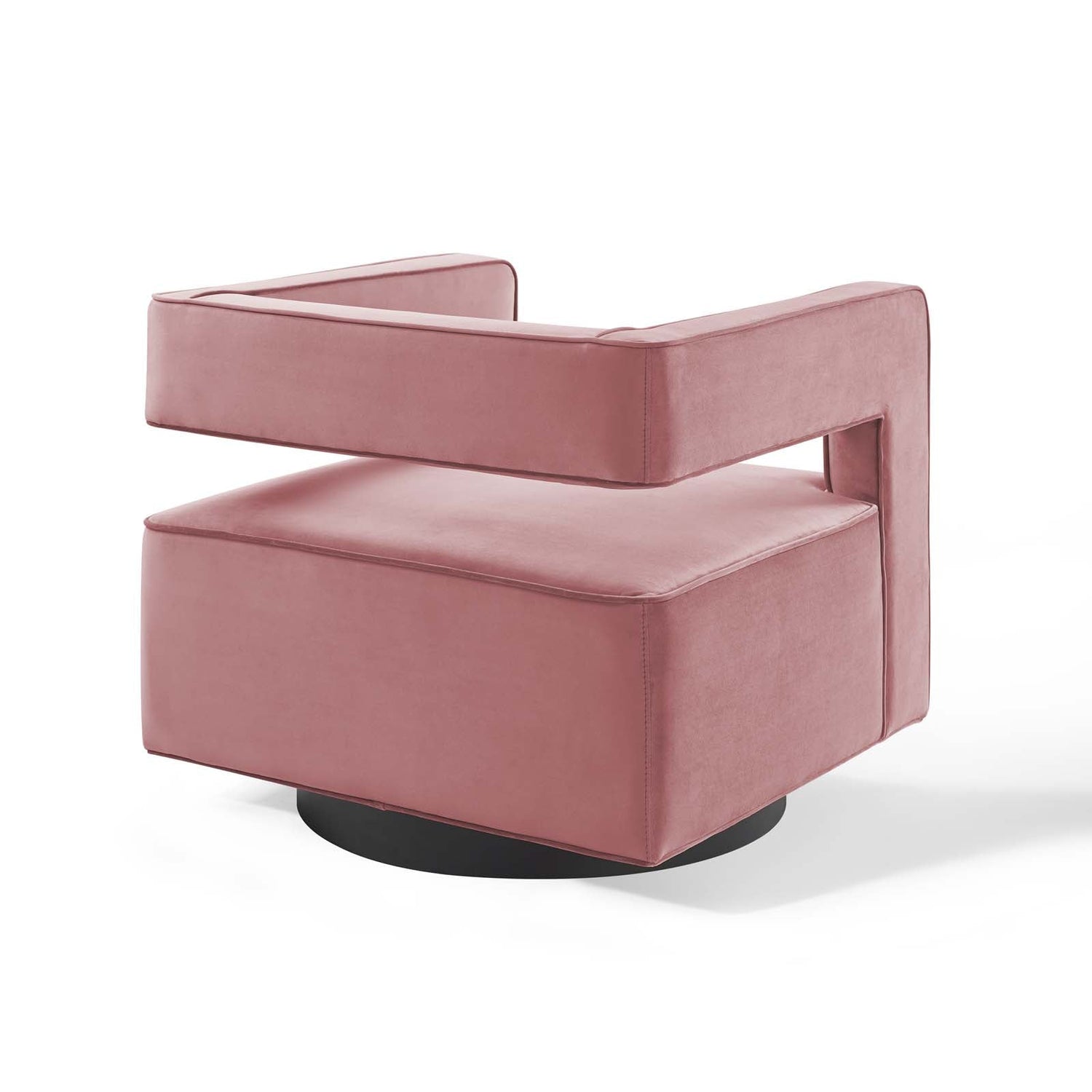 Booth Performance Velvet Swivel Armchair By HouseBean