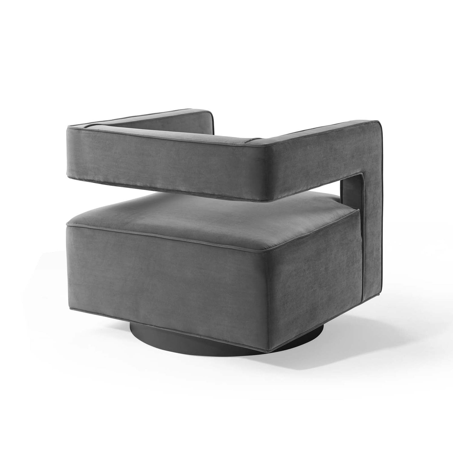 Booth Performance Velvet Swivel Armchair By HouseBean