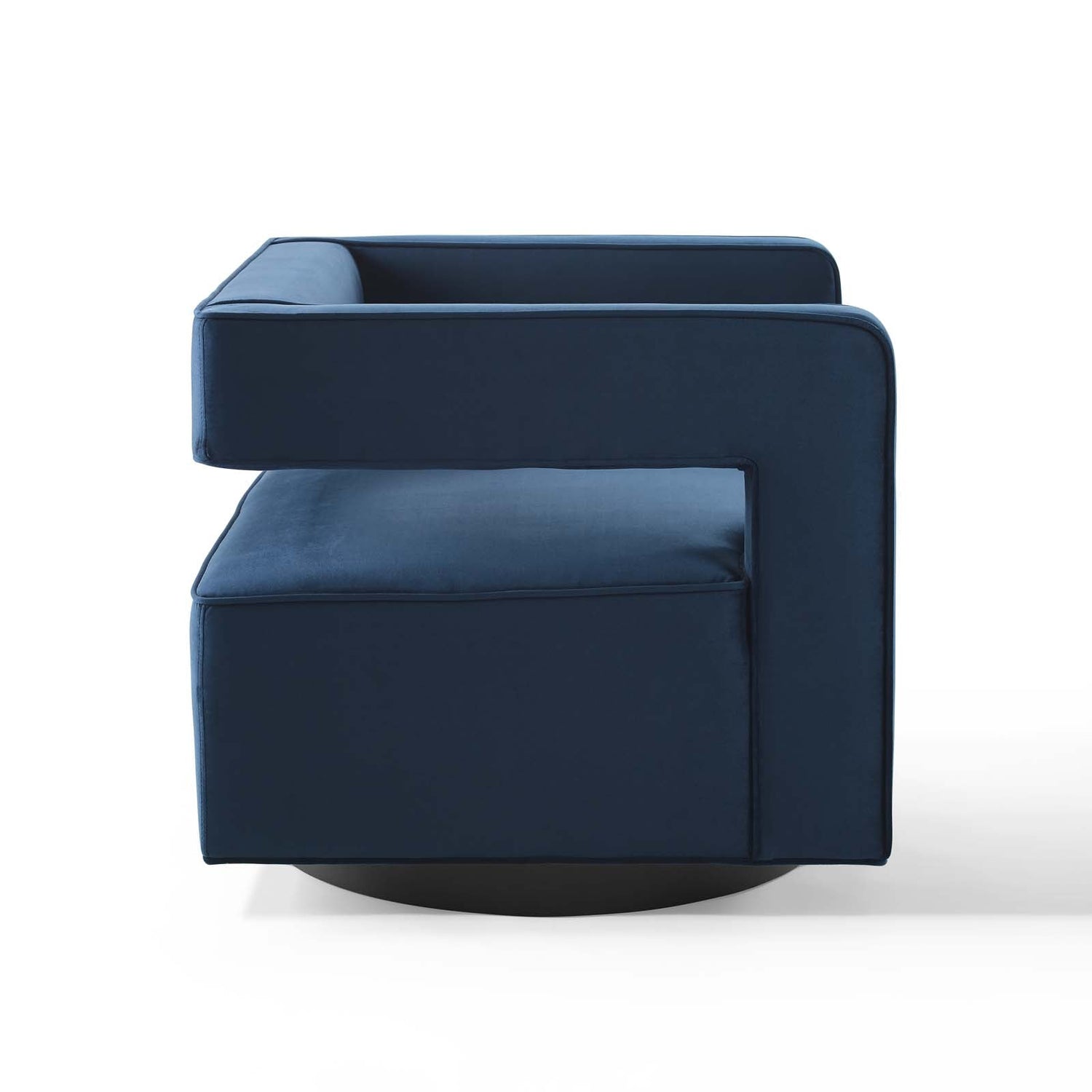 Booth Performance Velvet Swivel Armchair By HouseBean