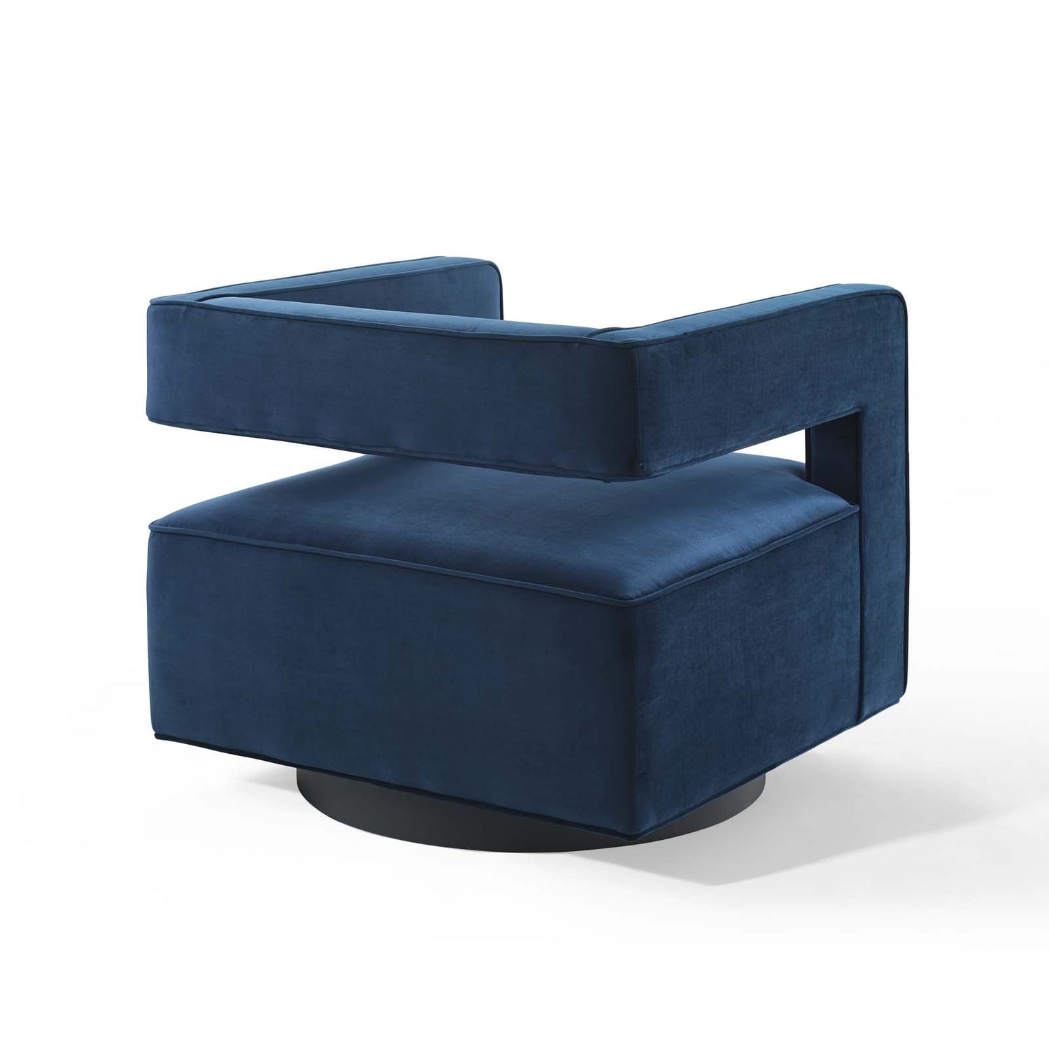 Booth Performance Velvet Swivel Armchair By HouseBean