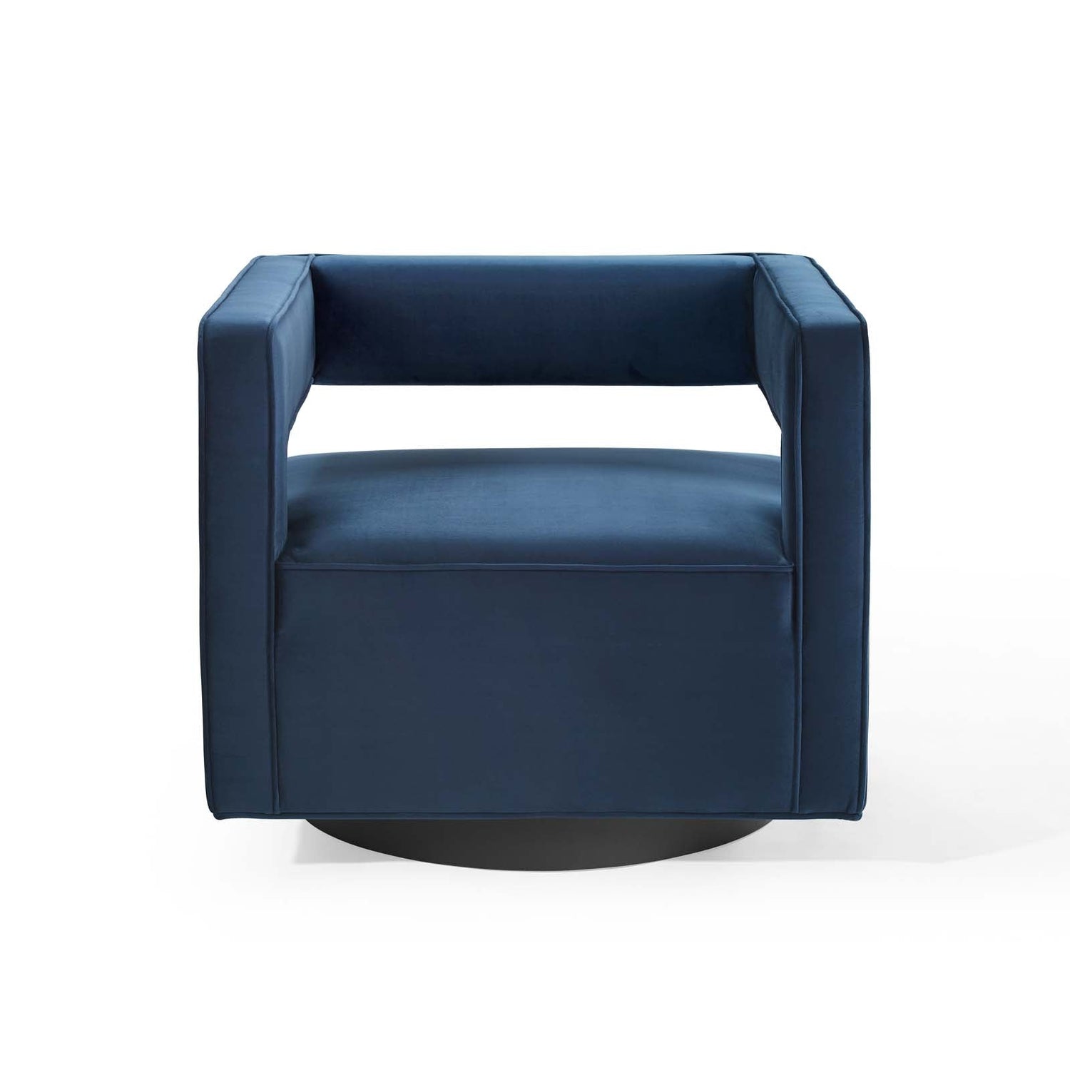 Booth Performance Velvet Swivel Armchair By HouseBean